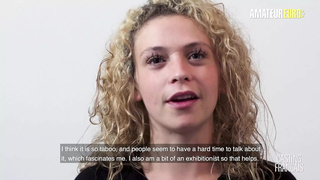 Sweet Curly Hair Newbie Leila Mounts Like Crazy At Audition - HOME-MADE EURO