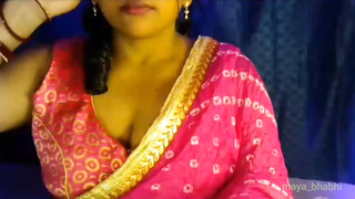 Hot Bhabhi opens her clothes and shows her melons to satisfy her sexual desire.