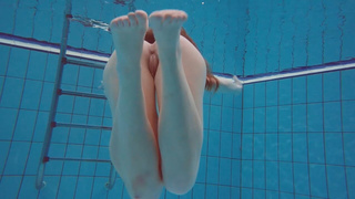 Ravishing Polish teeny Alice swimming without clothes on