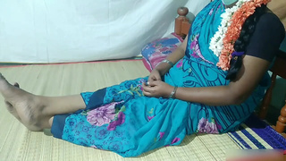 Tamil Priyanka aunty fiance having sex while watching tv