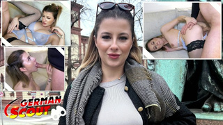 GERMAN SCOUT - German Gamer Lady Mia Minou Pickup for Casting Fuck in Munich