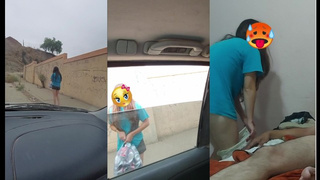 Gorgeous fresh picker gives her buttocks for some aluminum cans
