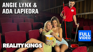 REALITY KINGS - Angie Lynx & Ada Lapiedra Let Usher Jordi Join Them For A Dirty 3some In The Theater