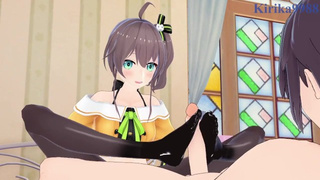 Natsuiro Matsuri and I have intense sex in the bedroom. - Hololive VTuber Anime