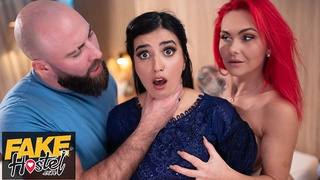 Fake Hostel - Shy Pakistani whore has sexual awakening in threesome with dirty British lovers