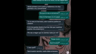 Chat sexy con mi hermanastra pequeña no queria pero me la termino cogiendo doggy! Natasha Caseros