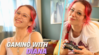 Ersties - Delightful Gamer Diana Likes a Steamy Gaming and Masturbate Session - Part one of two