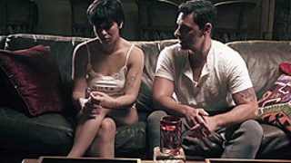 Arousing Stepdad Copulate Stepdaughters 18yo Slut GF With Ryan Driller, Brooklyn Gray And Phoenix Askani