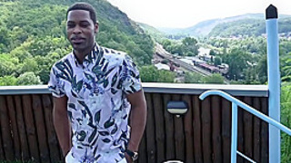 Blonde Czech Ariela Donovan hammered deep in doggy with giant african schlong GP1500