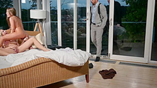 Attractive MILF Brittany Bardot And Dirty Student Eveline Dellai Get DP'd In Steamy Foursome GP2488