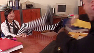 Striped socks & uniform