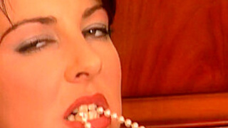 Maria Bellucci and Baby Face Go Kinky with a Double Sided Dildo - Private Porn Sex Videos