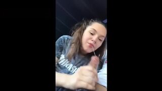 Bf Secretly Filmed girlfriend Swallowing his Rod in Car