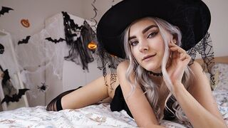 Charming Horny Witch Gets Sperm Shot and Sucks Jizz - Eva Elfie