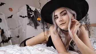 Charming Horny Witch Gets Sperm Shot and Sucks Jizz - Eva Elfie