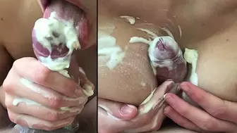 Fine Deepthroat and Boobs Fucking with Whipped Cream - SexualMadness