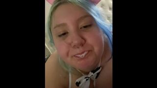 Doggy Style Face SELF PERSPECTIVE Sweet Cow Bikini Mouth Sperm Shot