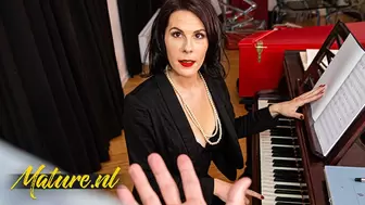 French Piano Teacher Pounded in her Booty by Monster Schlong