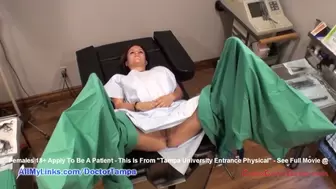 Angel Oak's new Student Gyno Exam by Doctor Tampa Caught on Web Camera only @ GirlsGoneGynoCom