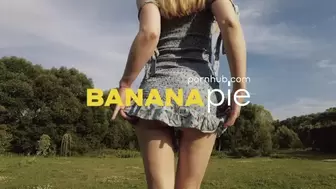 Outdoor Fuck with Sweet Blonde in Blue Tight Dress - BananaPie