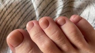 Toes with Beige Pedicure