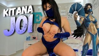 JOI Portugues - Kitana Mortal Kombat - COSPLAY LADY HUMONGOUS BREASTS JOI JERK OFF INSTRUCTIONS