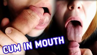 POINT OF VIEW best ever Oral Sex SLOW MOTION he Jizz in my Mouth - Natural Ginger Kibli Slow