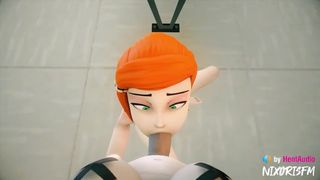 Gwen (Ben 10) Sucks Raven's Humongous Meat (Teenie Titans) (with ASMR Sound) 3d Animation Anime Hentai Loop