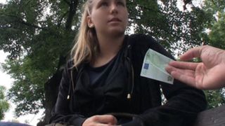 Natural Blonde Czech Girl is Picked up for Public Sex