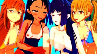 Fucking ALL Chicks From Nagatoro San Hentai Uncensored 3d Anime