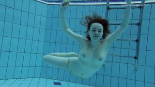 Giant boobs shaved babe Lada Poleshuk underwater