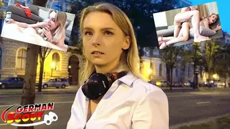 GERMAN SCOUT - FINE COLLEGE TEENY CANDY SEDUCE TO FUCK AT PICKUP MODEL JOB