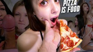 Gina Gerson, Keokistar & Yukki Amey fuck pizza delivery husband Jean-Marie Corda in a foursome