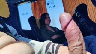 Stranger teeny lick schlong in bus
