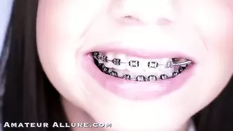 Tiny Teen Daughter Sister Schoolgirl W/ Braces Sucks Cock and gets Fucked