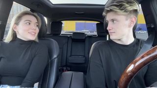 Paid for a taxi with a oral sex | in the car | outdoor
