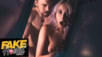 Fake Hostel - The Haunted Locker - A Halloween Special with horny teeny experiencing giant meat