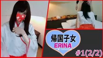 [ERINA1]Shrine maiden clothes oriental school slut creampied with no birth control [2/2]