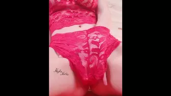 Fine Teeny Masturbating in Red Lace Pantes - Home-Made Nayla North