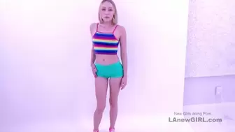 New Fine Whore gets tight twat creampied at her modeling audition