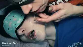 Homevideo bj, facials, swallowing after cums - amateurs ffm threesome Kira Green