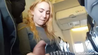 Airplane ! Horny Pilot's Wifey Shows Giant Melons In Public